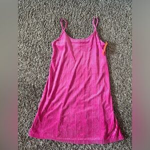 Women's Velvet Slip Dress - Colsie Pink Small